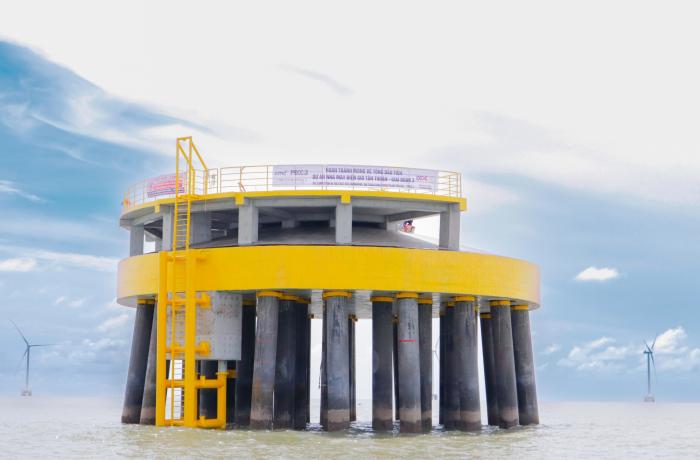 HOÀN THÀNH ĐỔ BÊ TÔNG MÓNG TUABIN ĐẦU TIÊN DỰ ÁN NHÀ MÁY ĐIỆN GIÓ TÂN THUẬN – GIAI ĐOẠN 3