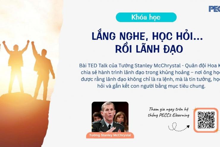 “Lắng nghe, học hỏi rồi lãnh đạo” cùng khóa học trên hệ thống PECC2 E-Learning